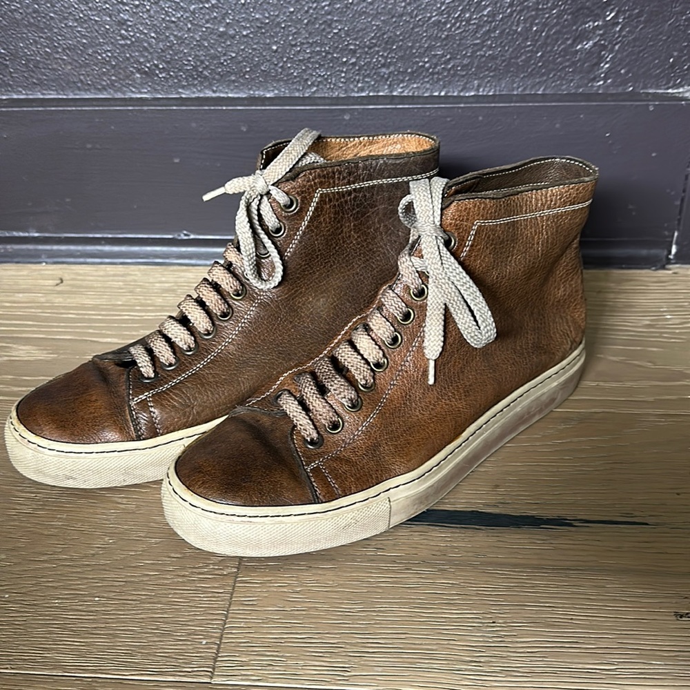 Handmade , Italian leather shoes purchased in Tuscany.